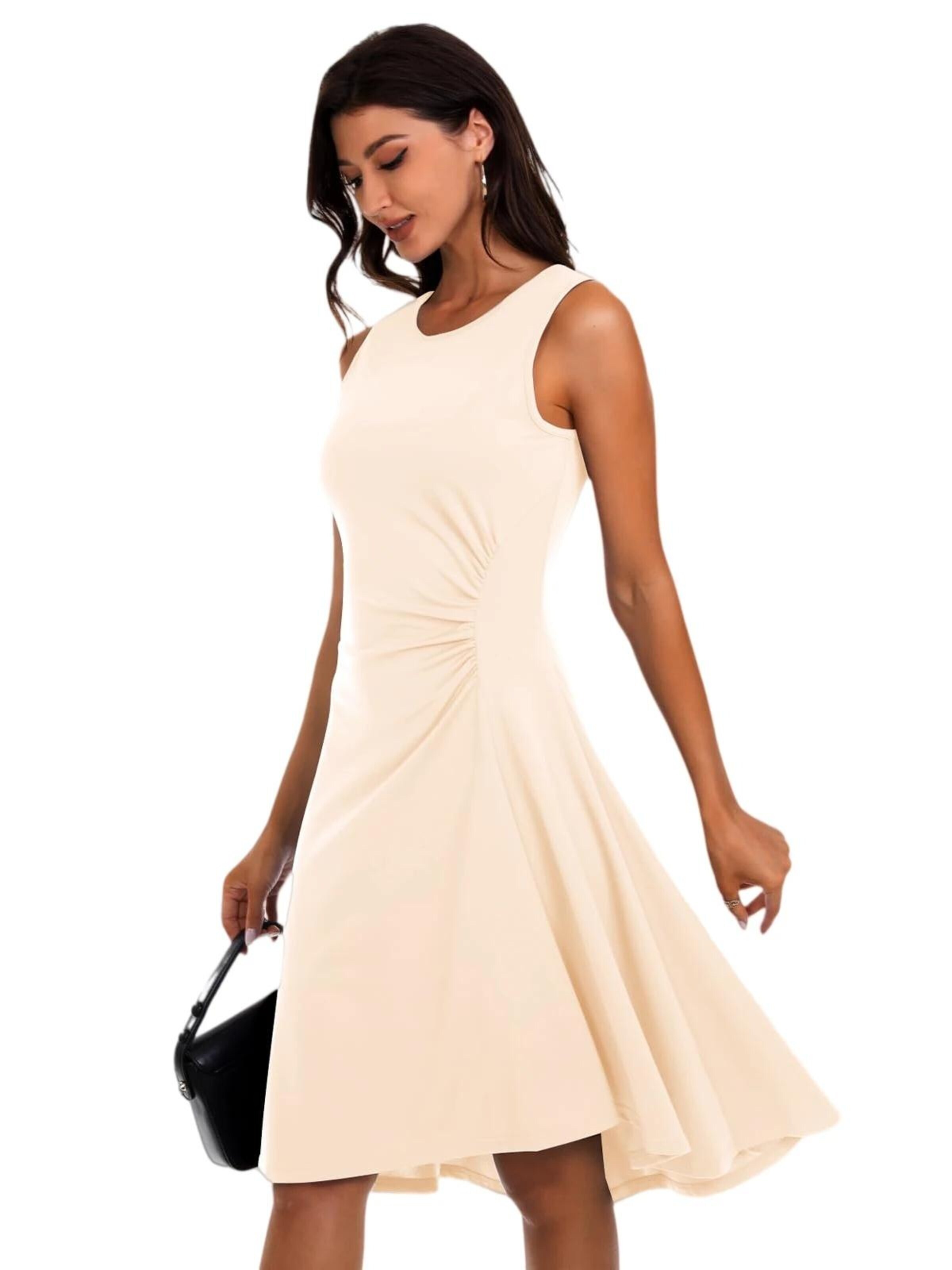 Zapaka Cocktail Dress in Beige