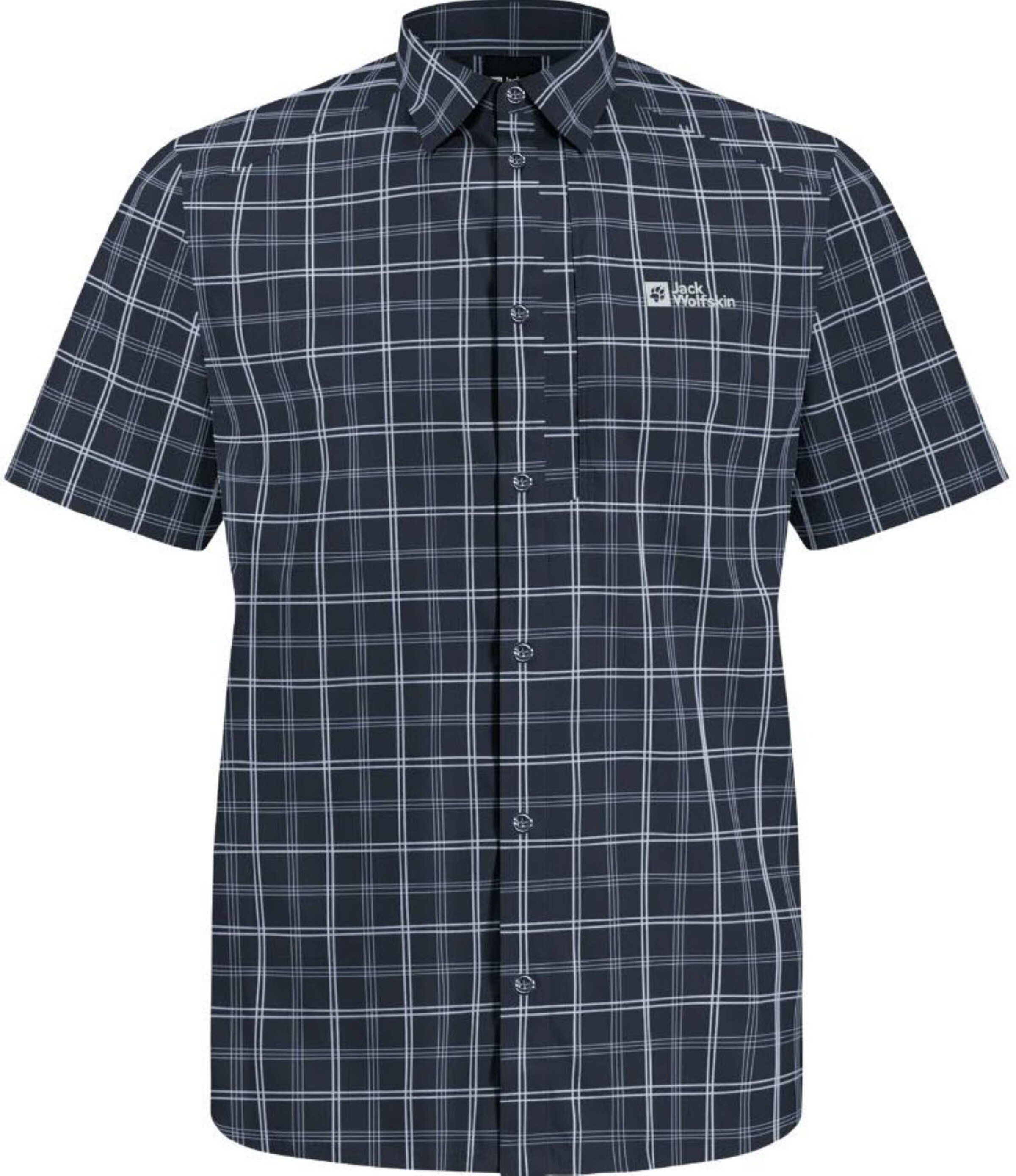 JACK WOLFSKIN Regular Fit Funktionshemd in Blau: Vorderseite