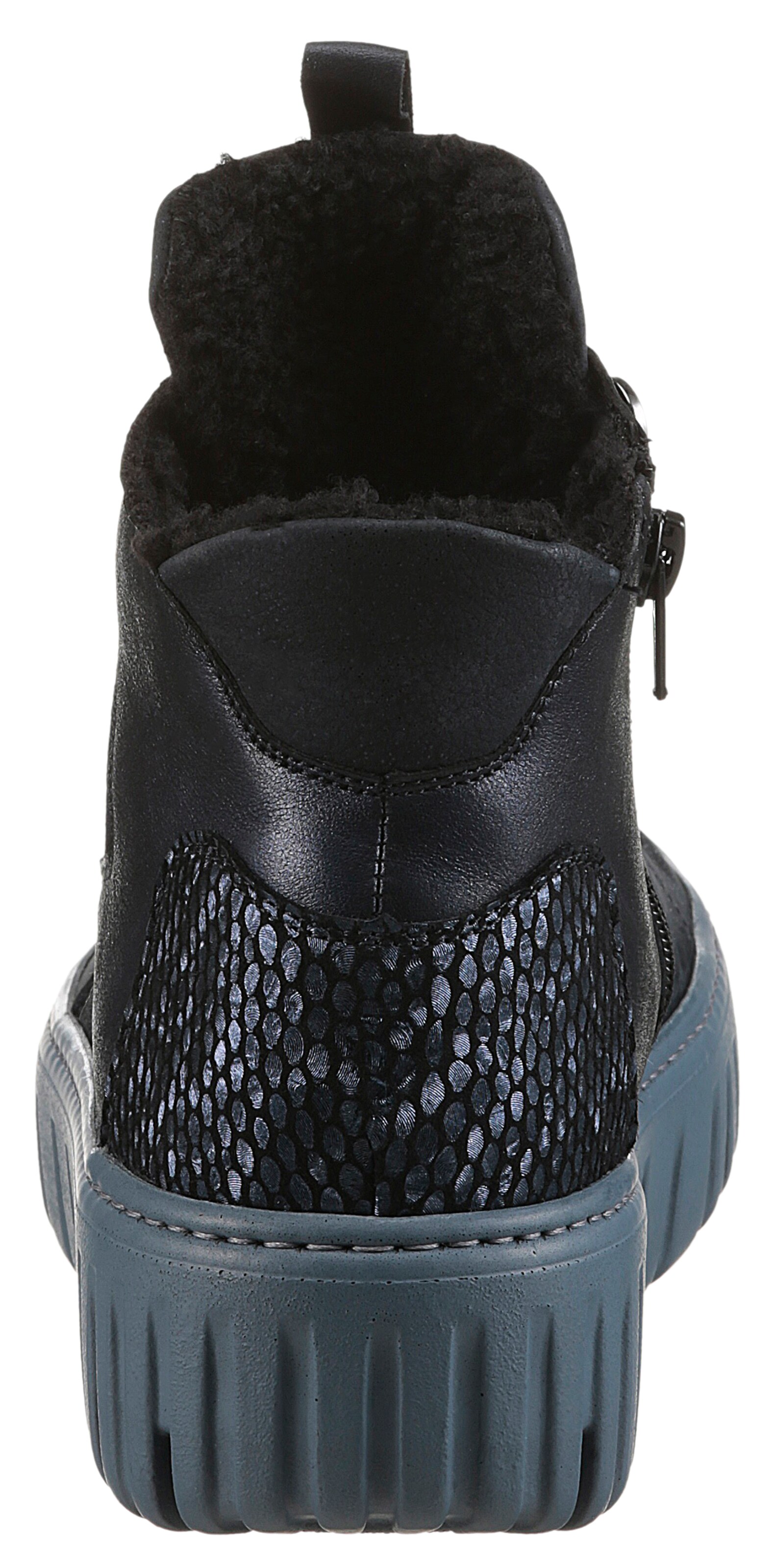WALDLÄUFER Schnürstiefelette in Blau