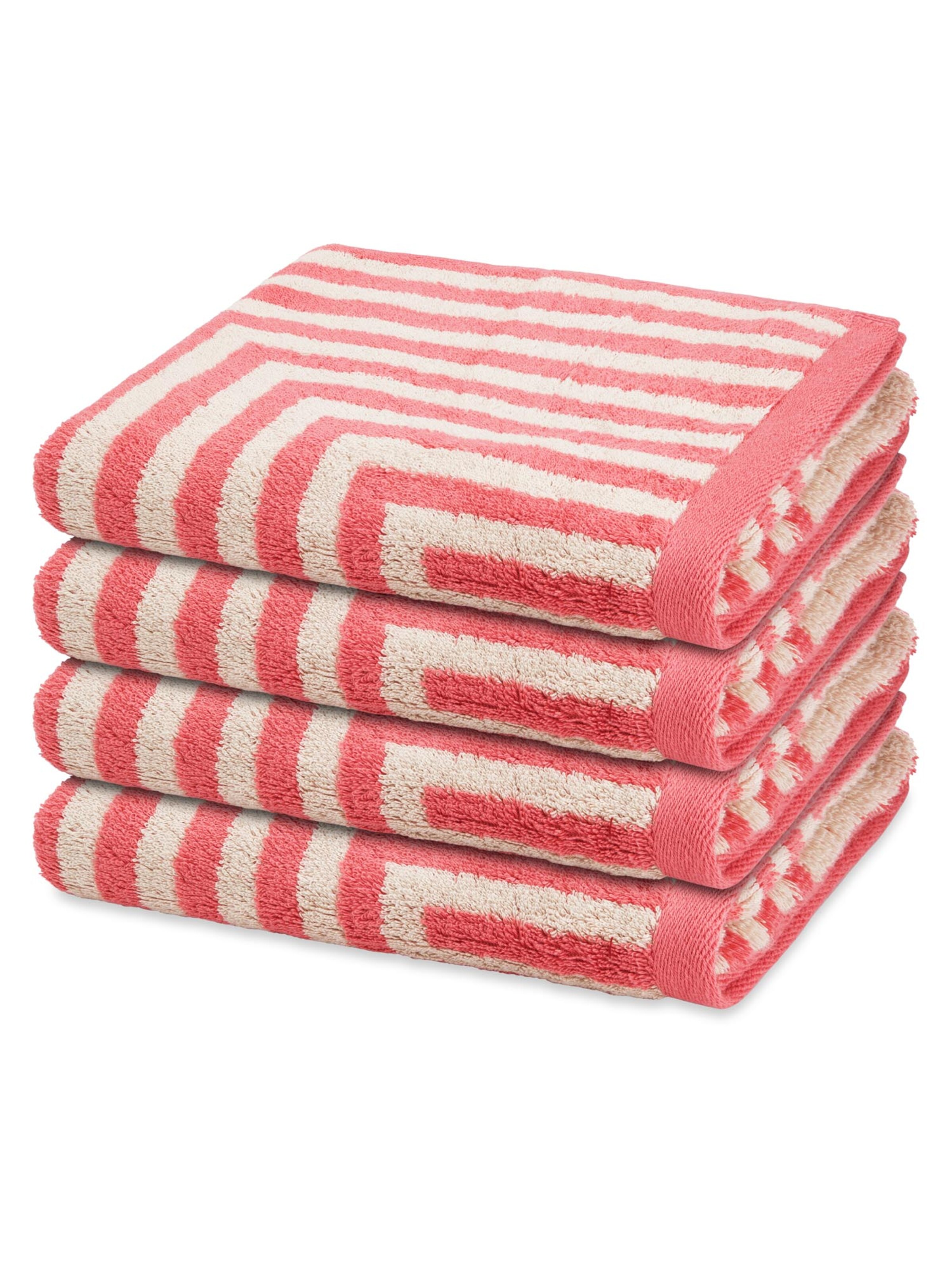 ROSS Towel 'Grafik' in Red: front