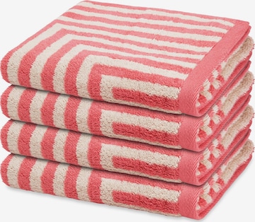 ROSS Towel 'Grafik' in Red: front