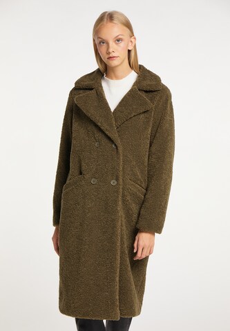 taddy Between-Seasons Coat in Green: front