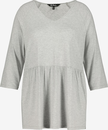 Ulla Popken Shirt '796384' in Grijs: voorkant