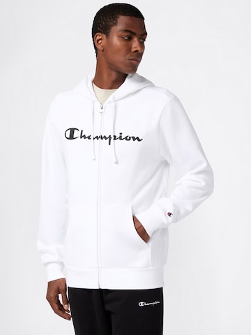 Champion Authentic Athletic Apparel Bluza rozpinana w kolorze biały: przód