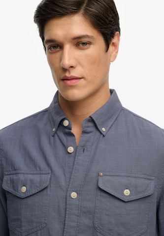 Coupe regular Chemise 'The Merchant Store' Superdry & Co en bleu