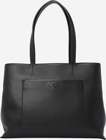 Cabas Calvin Klein en noir : devant