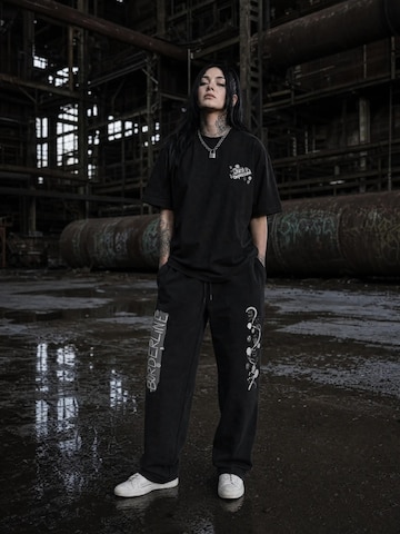 Regular Pantalon 'Borderline - Sweatpants' JustDepressed Clothing en noir