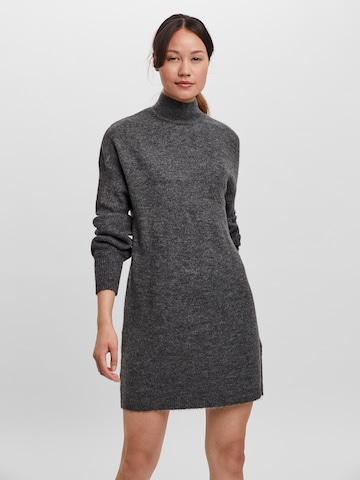VERO MODA Knitted dress 'Lefile' in Grey: front