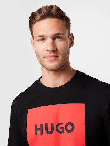 HUGO Sweatshirt 'Duragol' in Schwarz