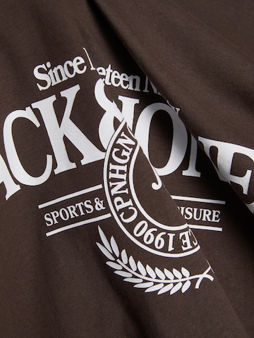 JACK & JONES Koszulka 'LAKEWOOD' w kolorze brązowy
