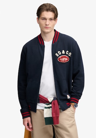 Veste mi-saison Superdry & Co en bleu : devant