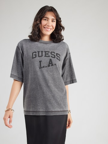 GUESS Футболка оверсайз в Черный: спереди