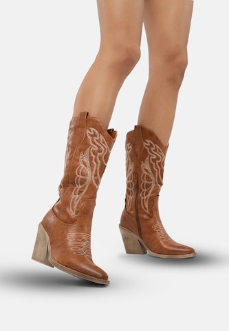Stivale da cowboy di Salinyang in marrone