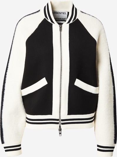 Demisezoninė striukė 'Idol' iš Essentiel Antwerp, spalva – juoda / vilnos balta, Prekių apžvalga