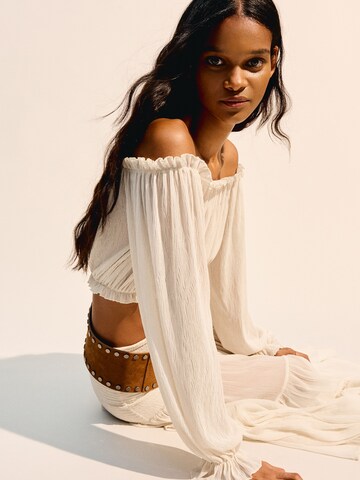 Bershka Blus i beige