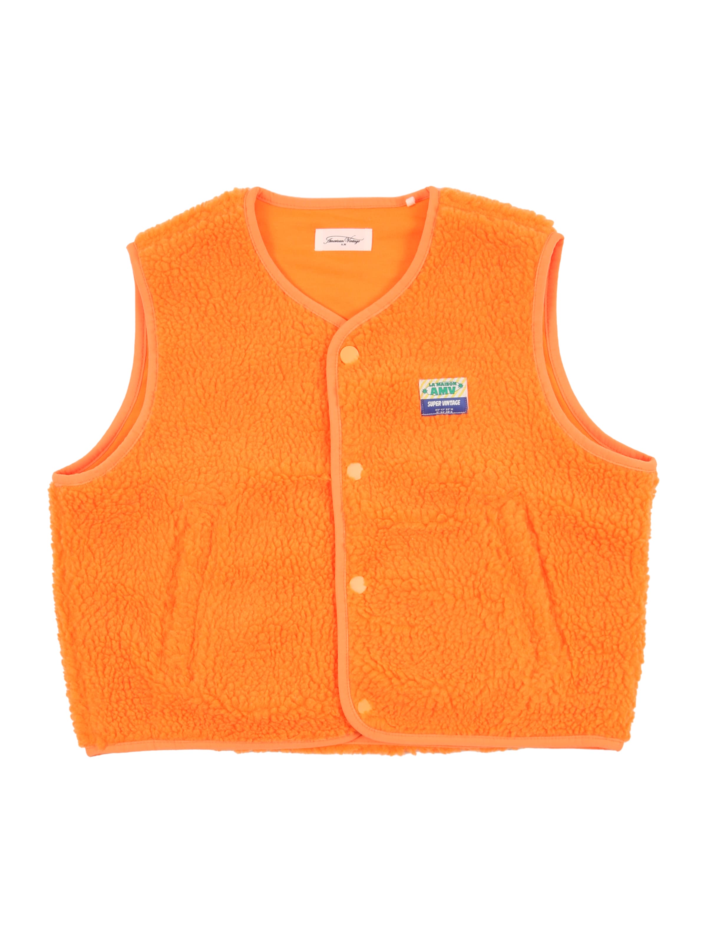 AMERICAN VINTAGE Елек 'HOKTOWN' в оранжево: отпред