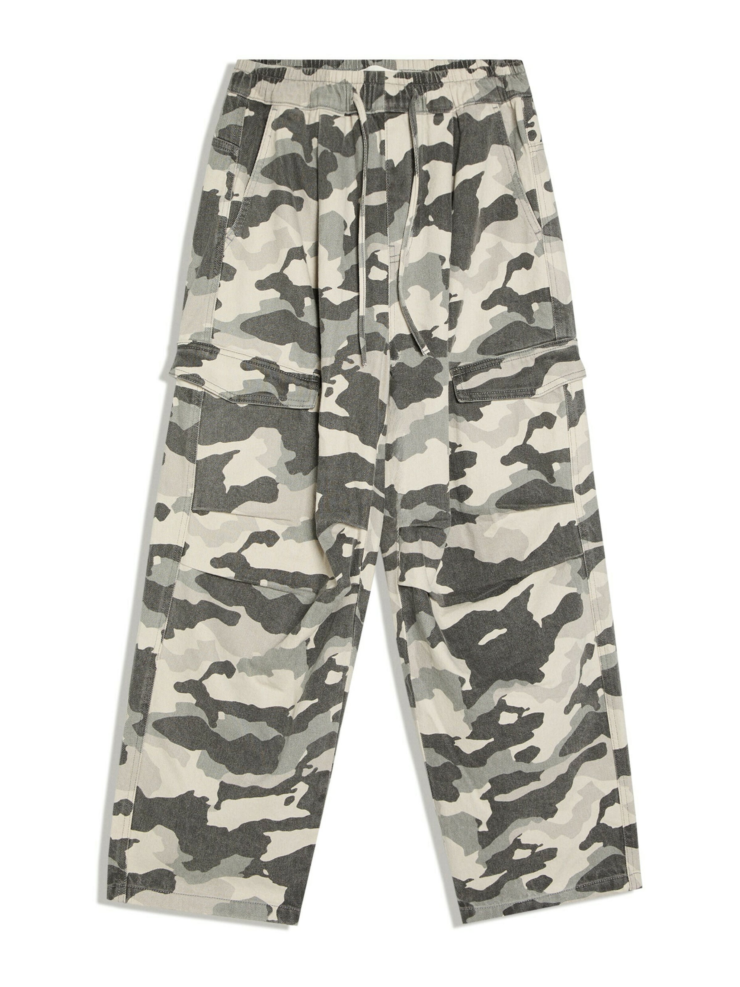 Bershka Cargofarkut koossa 29-30 värissä beige / kitti / harmaa / tummanharmaa, Tuotenäkymä
