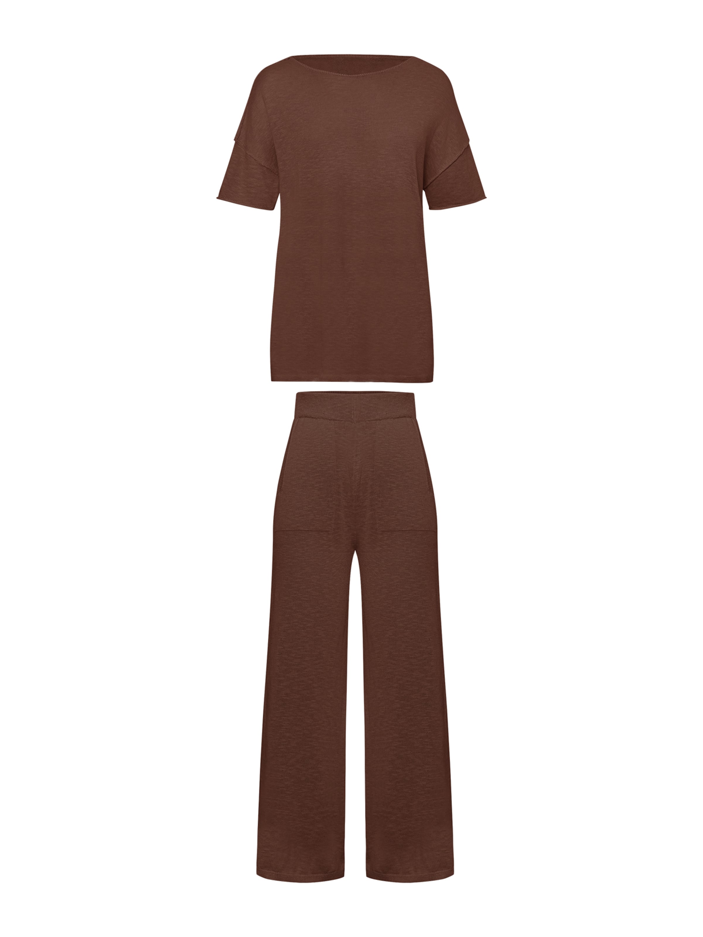 Imily Bela Tepláková súprava - Hnedá: predná strana