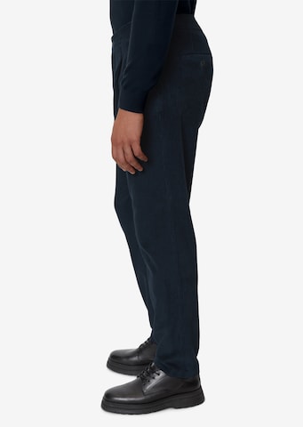 mėlyna Marc O'Polo Standartinis Klostuotos kelnės 'Osby'