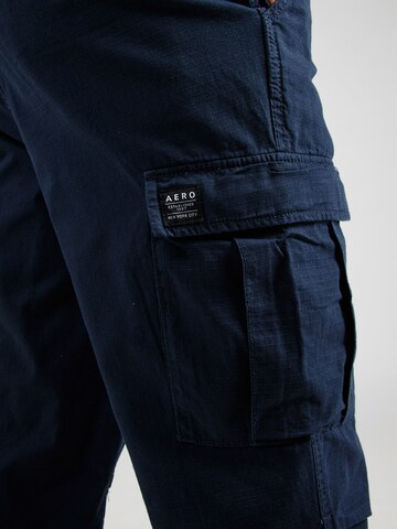 Regular Pantalon cargo AÉROPOSTALE en bleu