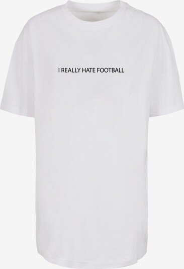 Merchcode Shirt 'Hate Football' in schwarz / weiß, Produktansicht