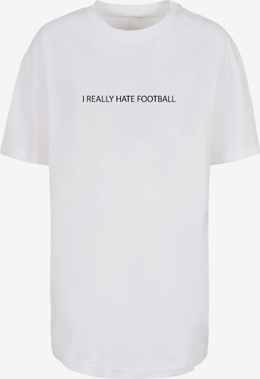 Merchcode Shirt 'Hate Football' in schwarz / weiß, Produktansicht