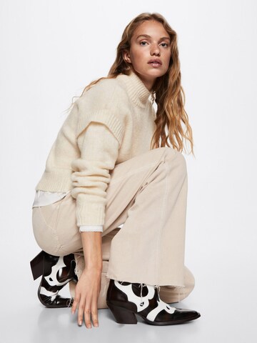 MANGO Pullover 'Mayo' i beige