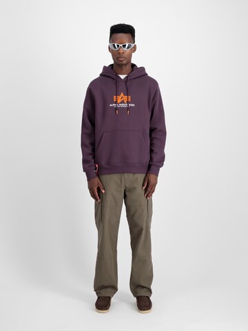 purpurinė ALPHA INDUSTRIES Megztinis be užsegimo