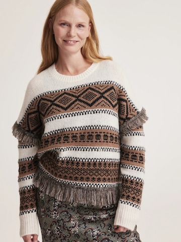 Pull-over 'Ann' Odd Molly en marron : devant