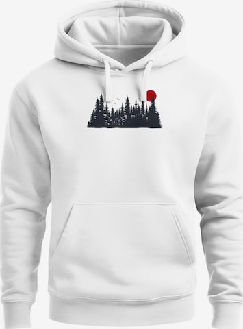 Neverless Sweatshirt 'Waldkette' in Weiß: Vorderseite