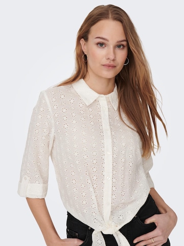 Camicia da donna 'Lola' di ONLY in bianco