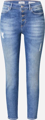 GUESS Skinny Jeans in Blauw: voorkant