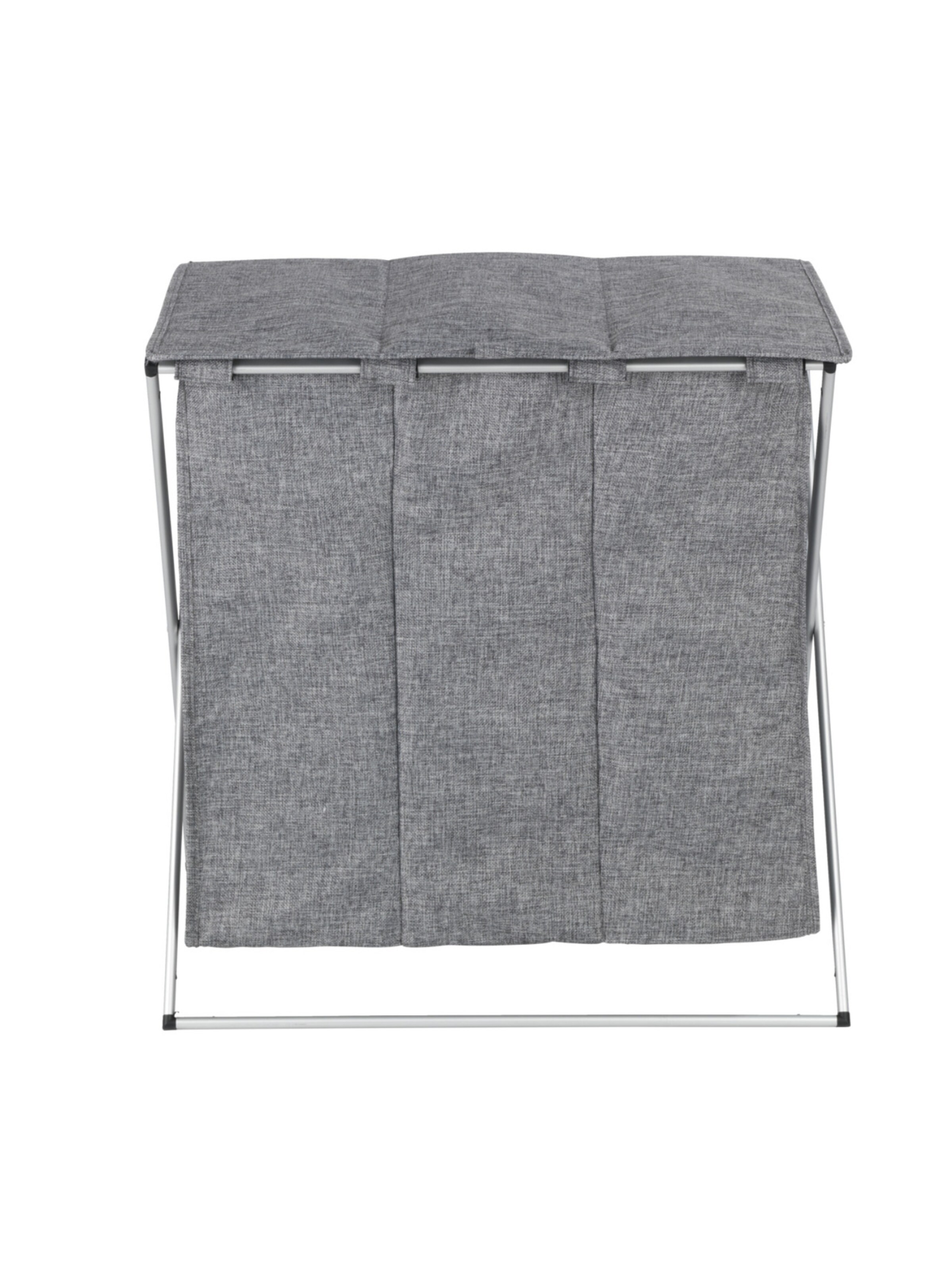 Wenko Laundry Basket 'Trio Top' in Grey