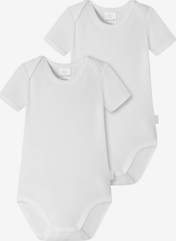 SCHIESSER Romper/Bodysuit ' Original Classics ' in White: front