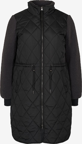 Zizzi Winter Jacket 'Mkenya' in Black: front