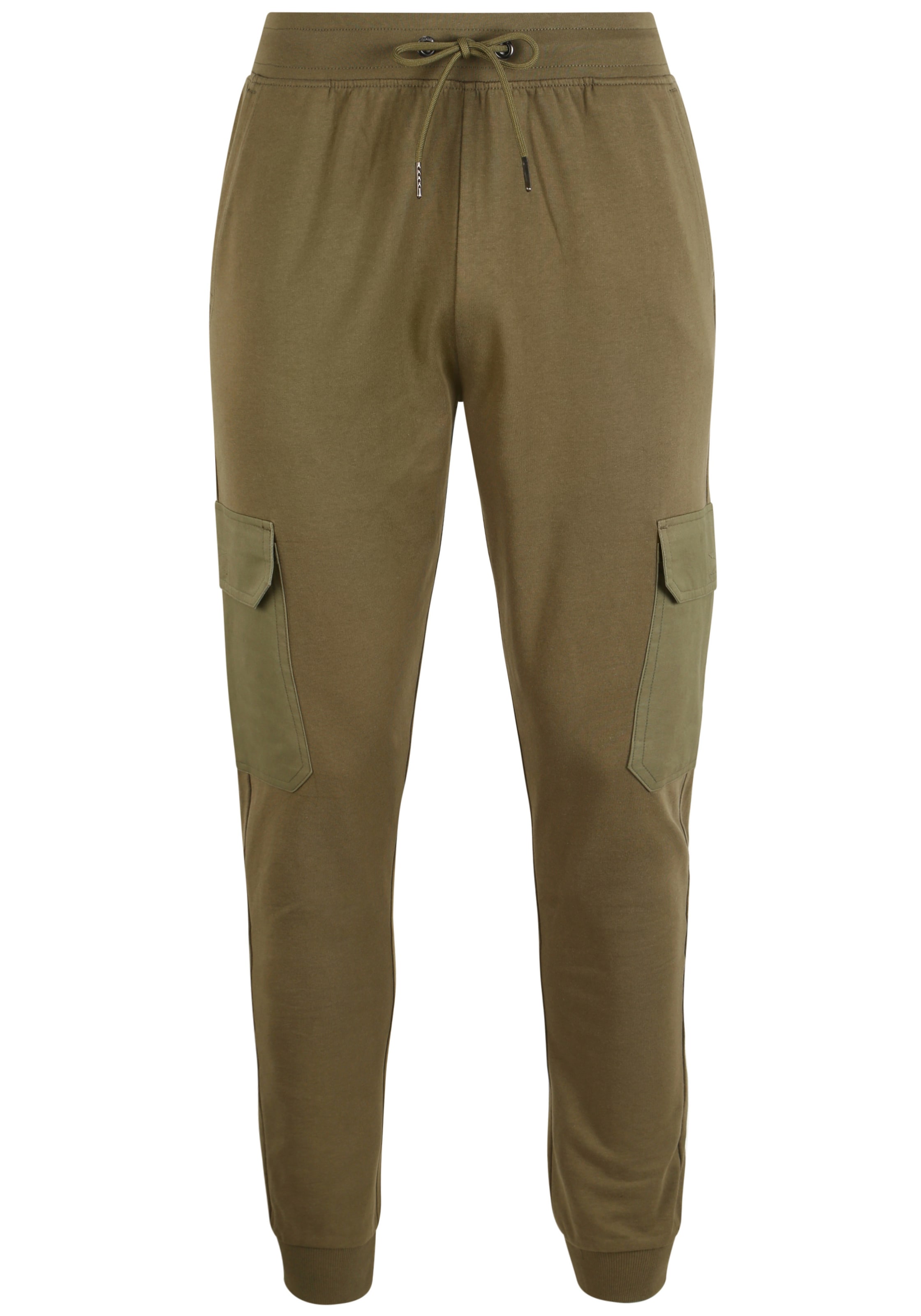 Effilé Pantalon 'Jory' !Solid en vert : devant