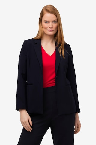 Ulla Popken Blazers in Blauw: voorkant