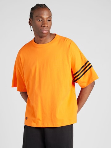 ADIDAS ORIGINALS Тениска 'Adicolor Neuclassics' в оранжево: отпред