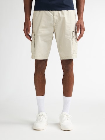Petrol Industries Regular Cargo Pants in White: front