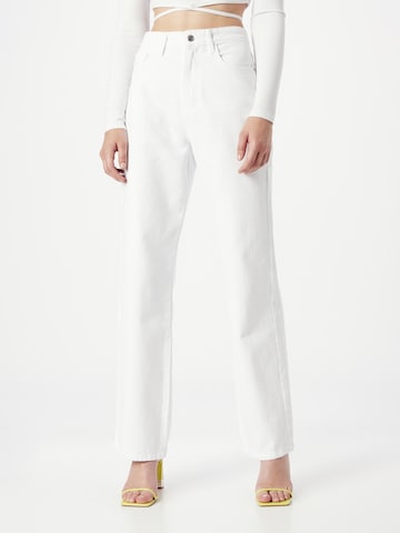 OVS Regular Jeans in Wit: voorkant
