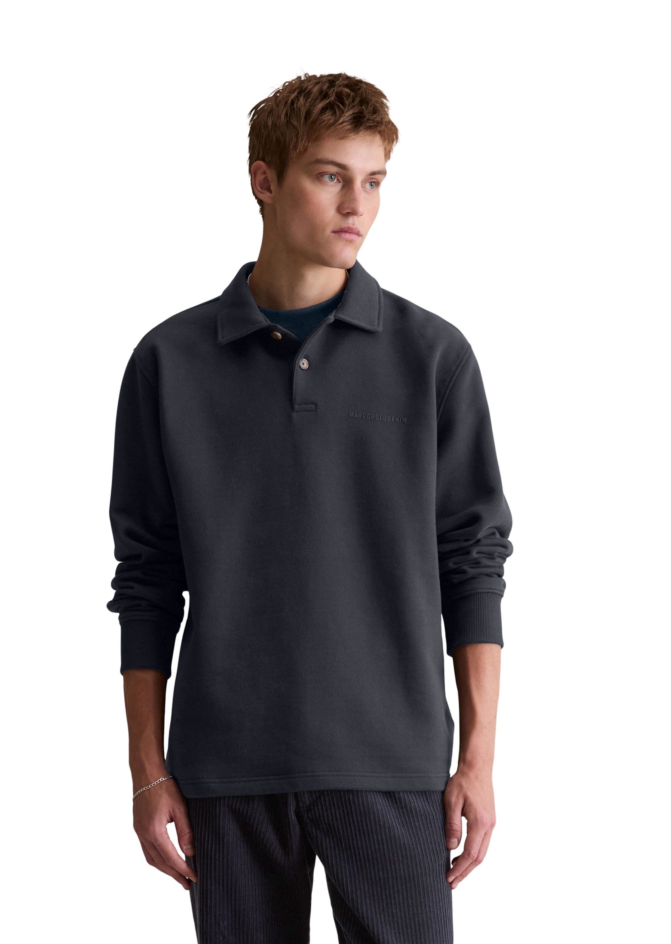 Marc O'Polo DENIM Sweatshirt in Blauw: voorkant