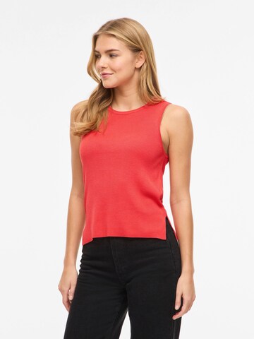 Tops en tricot VILA en rouge : devant