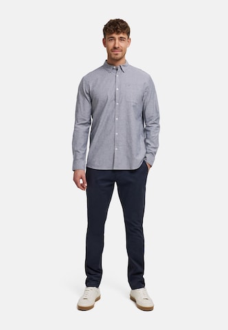 JEFF Comfort fit Button Up Shirt 'Silvwin' in Blue