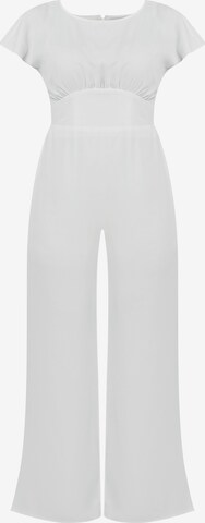usha WHITE LABEL Jumpsuit in Wit: voorkant