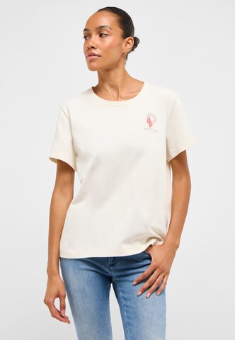MUSTANG Shirt 'Floris' in Beige: front