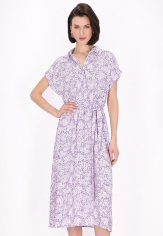 Usha Summer Dress in Purple: front