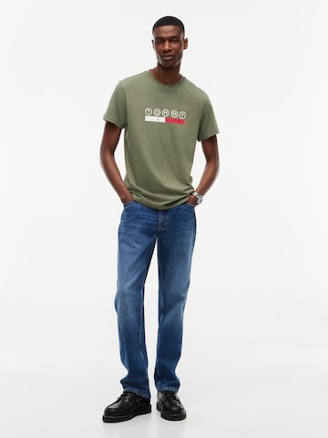 zaļš Tommy Jeans T-Krekls 'DNA PLAY'