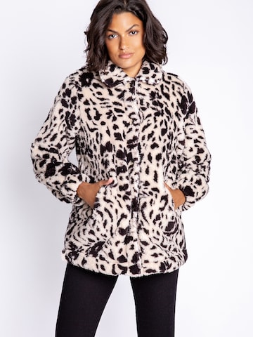 Veste en polaire PJ Salvage en beige : devant