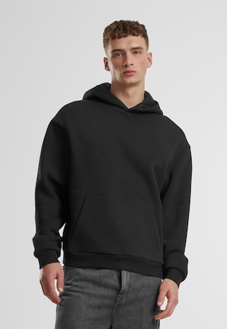 Urban Classics - Sudadera 'Fluffy' en negro: frente