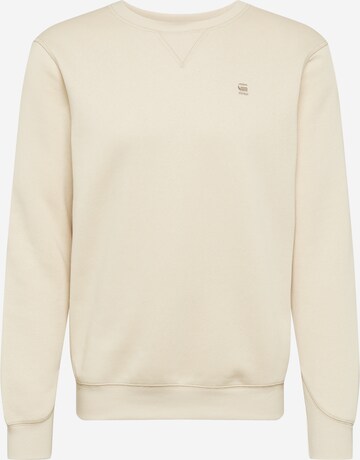 G-Star RAW Sweatshirt in Beige: voorkant